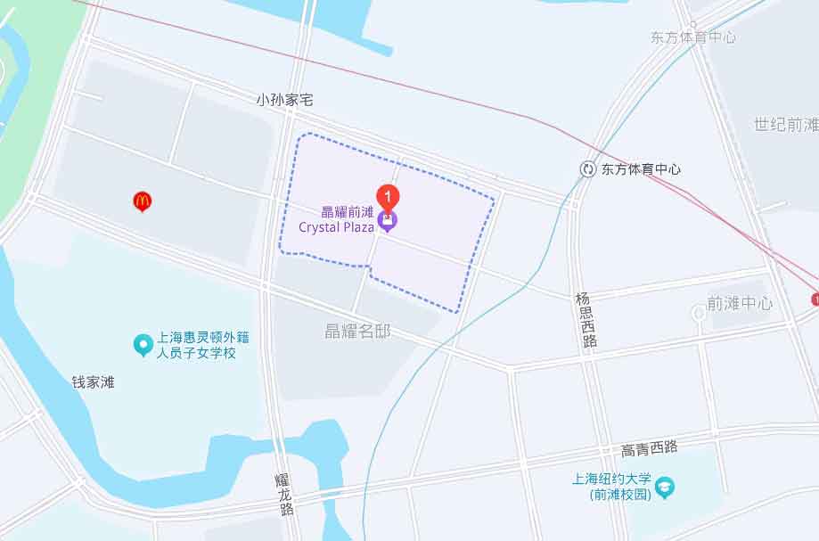 晶耀前滩地图