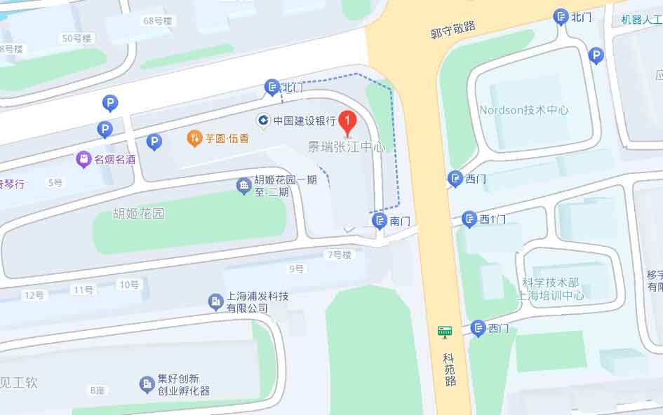 景瑞张江中心位置