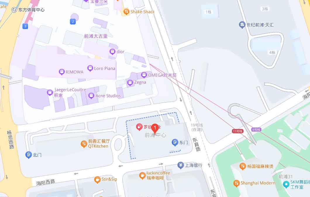 前滩中心地图