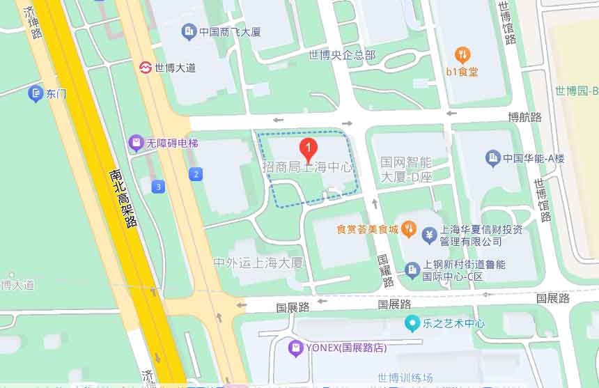 招商局上海中心地图