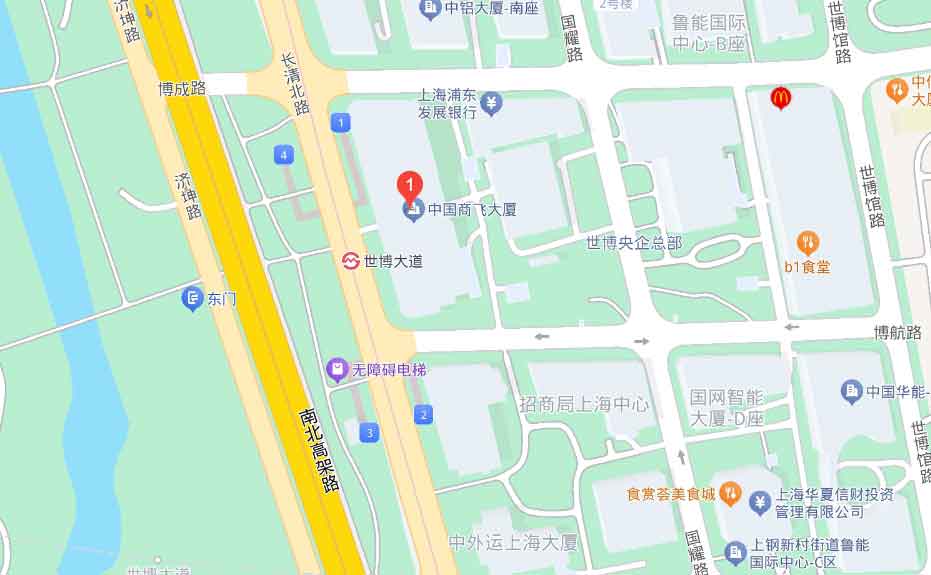 中国黄金大厦地图