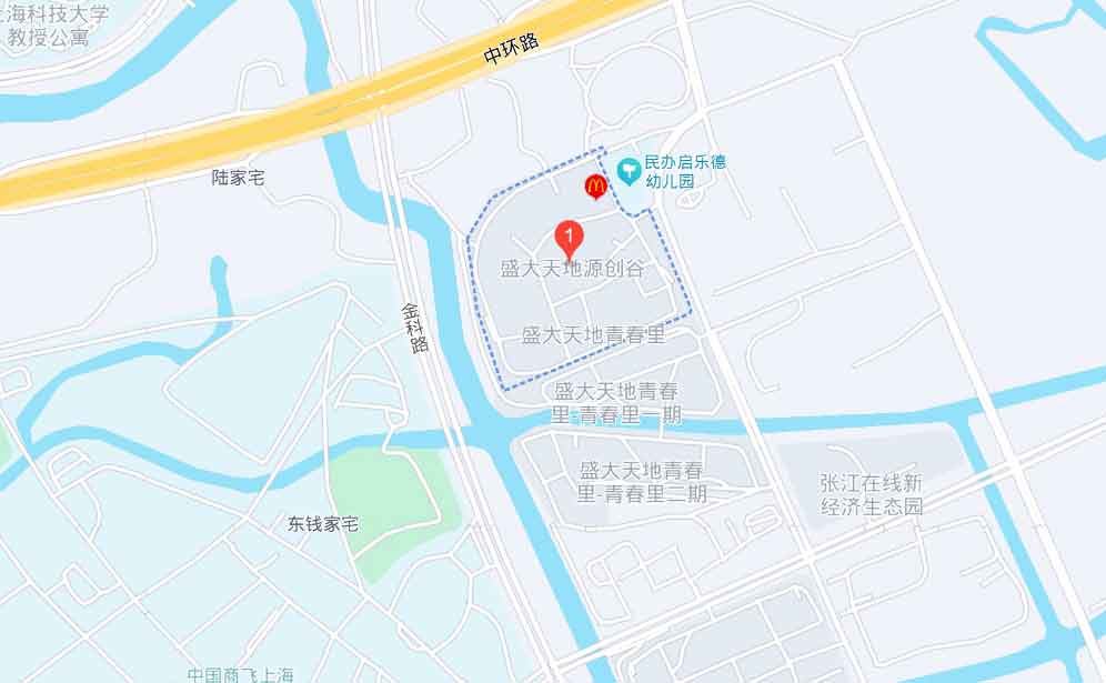 盛大天地源创谷位置