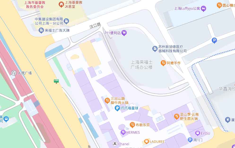 来福士广场地图