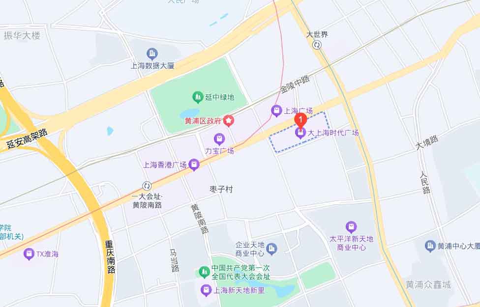 大上海时代广场位置