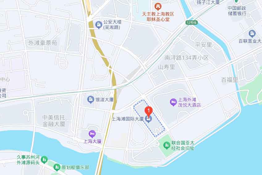 上海滩国际大厦地图